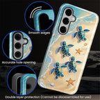 for Samsung Galaxy S23 FE Case, Sea Turtle Beach Pattern Glossy 2 in 1 - Image 5