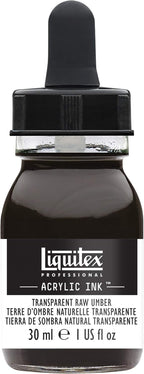 Liquitex Professional Acrylic Ink, 1-oz Jar, Transparent Raw Umber by Liquitex