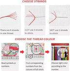 Foxhool Stamped Cross Stitch Kits, 11CT Printed Cross Stitch Pattern Full - Image 5