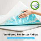 OLIXIS Gel Memory Foam Mattress Topper, Twin XL 2 Inch, Cooling Gel Infused - Image 2