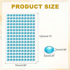 HARFINGTON 5 Sheet/800pcs Rhinestone Adhesive Stickers Self Adhesive Acrylic - Image 2