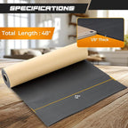 NATGAI Sponge Neoprene with Adhesive Foam Rubber Sheet 1/8” Thick X 12” Wide X - Image 2