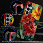Case for Samsung Galaxy S24 Plus Case, Vintage Floral Girly Design Hybrid Dual - Image 5