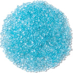 Keedolla 0.9 LB Ice Blue Sea Glass Marbles Stones Frosted Glass Pebbles by Keedolla