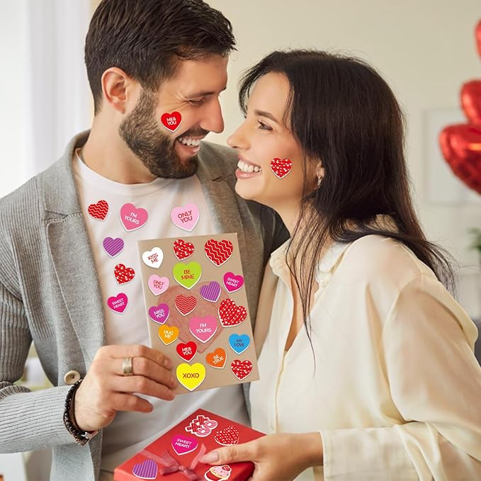 300Pcs Valentine's Day Foam Stickers, Self-Adhesive Heart Foam Stickers - Image 5