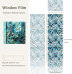 funlife Original Hand-Drawn Stained Glass Window Film, Reusable Double-Sided - Image 3