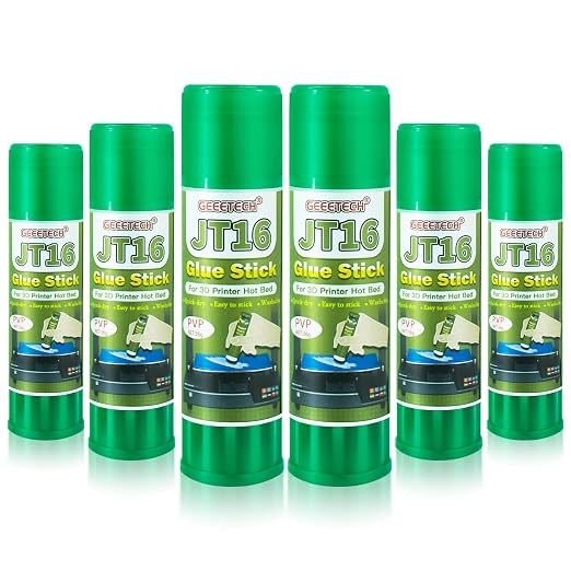 3D Printer Glue Stick 6 Pack, Perfect First Layer Adhesion, Prevents Warping on by TEQStone