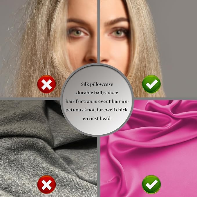 Silk Pillow Cases 2 Pack Soft Breathable and Sliky King Size Pillow Cases Set - Image 5