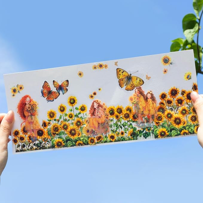 AurriiLeaf Viewing Flowers PET Sticker Set, Journaling, DIY Projects, and Art - Image 9