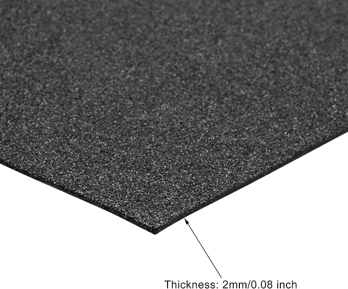 uxcell Black Shiny EVA Foam Sheets 11 x 8 Inch 2mm Thick - Image 3