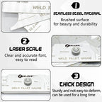 ZeeDix Metal Fillet Weld Gauge Set | Stainless Steel Welding Inspection Gauge - Image 3
