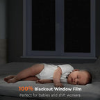 Kromapolis Blackout Window Privacy Film Total Light Blocking Room Darkening - Image 2