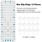 Sewing Ruler, 6“ * 17” Quilting Rulers, Acrylic Ruler, Cutting Ruler - Image 6