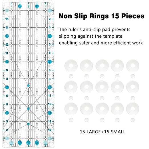 Sewing Ruler, 6“ * 17” Quilting Rulers, Acrylic Ruler, Cutting Ruler - Image 6