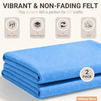 Felt Fabric Sheets 18" x 18" 1.6mm Soft Craft Felt, Sky Blue | Soft Precut Felt - Image 3
