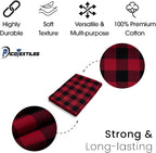 Pico Textiles 25 Yards Bolt Red and Black Buffalo Plaid Checkered Flannel Fabric - Image 4