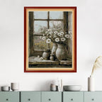 MYBISYMQQ Windowsill Daisies Cross Stitch Kits - Image 6
