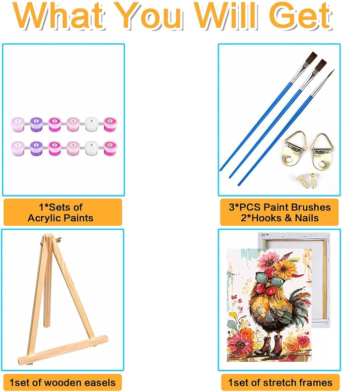 Meothan Framed Paint by Numbers Kits - Image 6