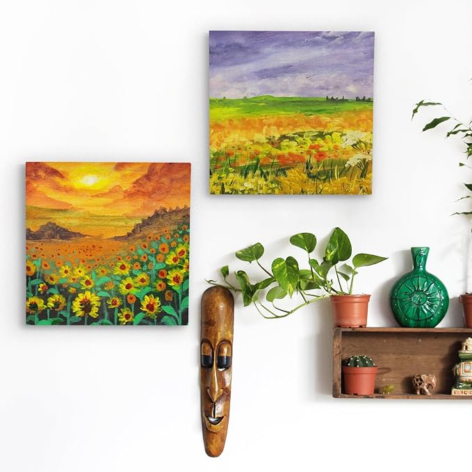 Falling in Art 4 Pack 5x5’’ Unfinished Birch Wood Panels Kit - Image 7