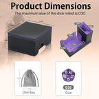 Dice Tower and Tray, Foldable Portable Dice Rolling Tower, Dice Roller Accessory - Image 5