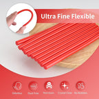 MATUFF Red Hot Glue Sticks Mini 0.27" x 5.9 inches, Colored Hot Melt Mini Glue - Image 3