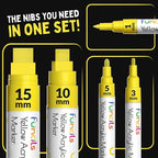 5 Acrylic Yellow Paint Pen - Image 2