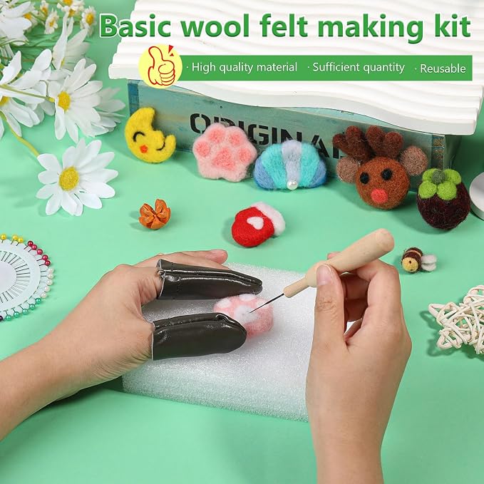 IMZAY Needle Felting Tools, Wool Felting Supplies, Needle Felting Kit - Image 7