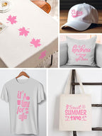 HTV Heat Transfer Vinyl Bundle: 16 Pack 12" x 10" Pink Heat Transfer Vinyl - Image 2