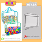 8 Packs XL Toy Storage Bags, Reusable Clear PVC Board Game Storage, Toy Storage - Image 4