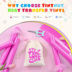 Tintnut Light Purple Neon Heat Transfer Vinyl, easy cut & weed, stretch washable - Image 3