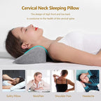 Cervical Neck Pillows for Pain Relief Sleeping, Memory Foam Neck Bolster - Image 2