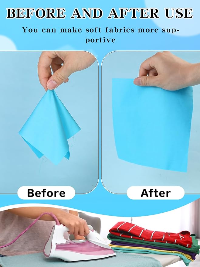 White Lightweight Fusible Interfacing - Image 5