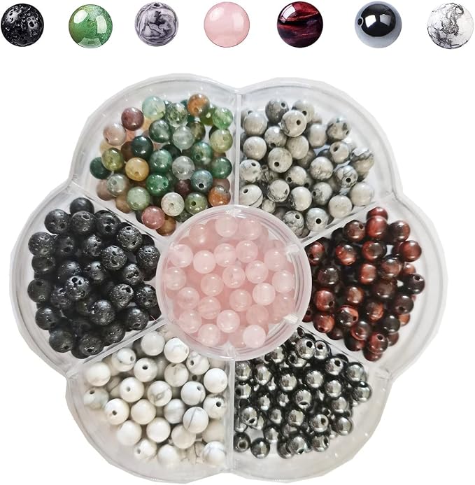 350pcs 4mm Natural Stone Beads Crystal Bracelet Jewelry Making Kit | by GangGangHao