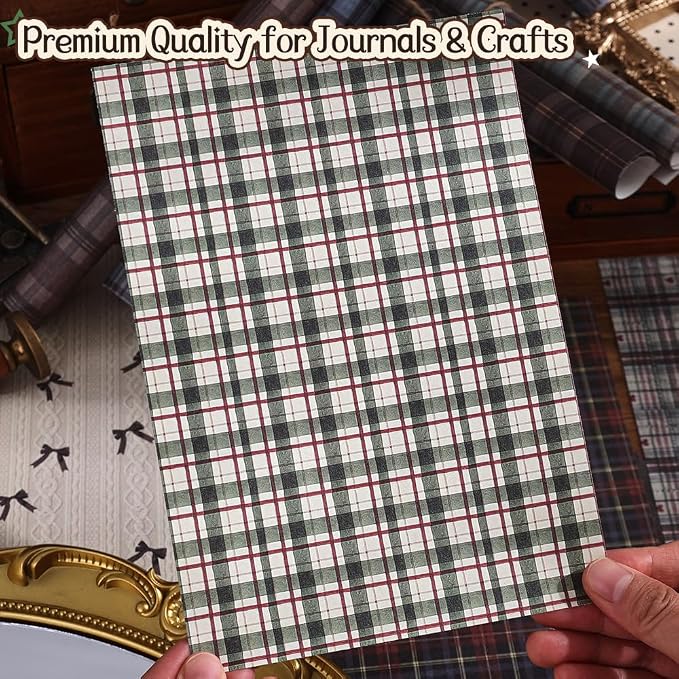 icceemee 160 Sheets of pinstripe Scrapbook Paper, journaling Scrapbook Supplies - Image 5