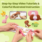 Mewaii Crochet Kit for Beginners, Crochet Animal Kit - Image 2
