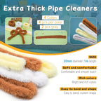 ZXIIXZ 104 Pcs Pipe Cleaners Craft, Cute Large Plush Pipe Cleaner Supplies Kit - Image 3