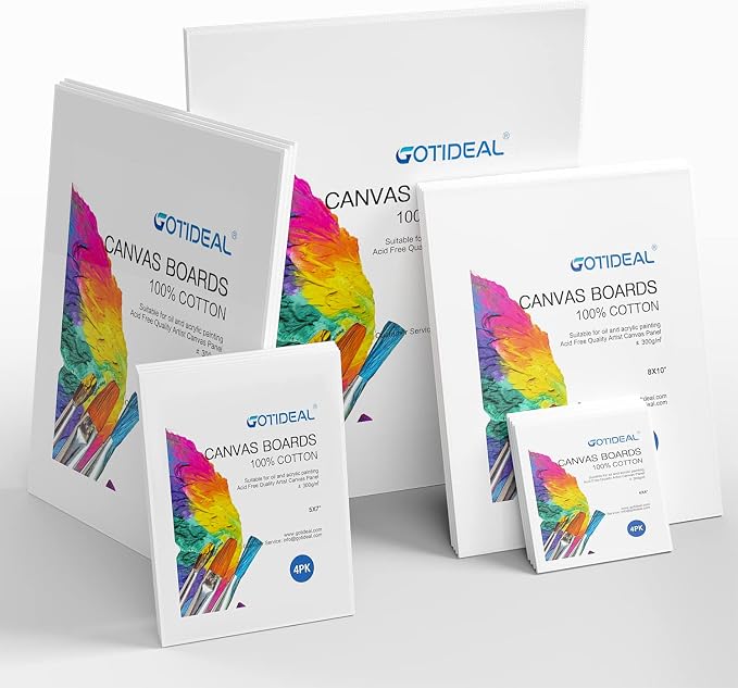GOTIDEAL Canvas for Painting -18 Pack, 11x14 Canvas Boards for Painting - Image 3