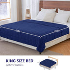 yescool Weighted Blanket for Adults Cooling Heavy Blanket for Sleeping Perfect - Image 2