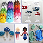 10Pcs Felt Sheets Fabric, for Halloween Christmas, for DIY and Sewing Projects - Image 6