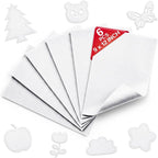 White Soft Felt Sheets for Crafts, 1.6mm Thick, Kids' Crafts, DIY Projects by Grainear