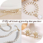 DUQGUHO 10mm Pearl Beads for Crafting White Beads Bulk for Jewelry Making Fake - Image 6