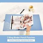 Brown Horse Watercolor Flower Pencil Pouch - Image 4