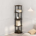 Furinno Turn-N-Tube Storage Shelves, 5-Tier Book Shelf, Corner Shelf, Toolless by Furinno-FitsYourSpaceFitsYourBudget