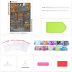 Lxmsja Bike Diamond Art Kits for Adults, Fall Scenery DIY Full Drill Diamond - Image 5
