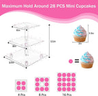 YestBuy 3 Tier Square Cupcake Stand - Image 5
