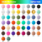 150Pcs Silicone Beads 15mm Mix Color, Bulk Silicone Beads 15mm - Image 2