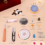 Handheld Sewing Machine, with Elegant Wooden Sewing Box and 153-Piece Sewing Kit - Image 5