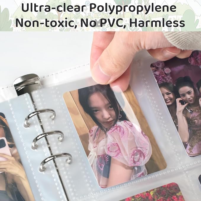 A5 Kpop Photocard Binder, PU Leather Binder Card Collector Album - Image 4