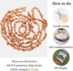 400pcs Natural Chip Stone Beads - Image 9