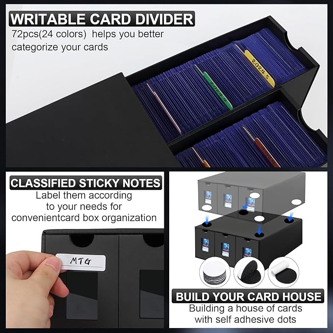Card Storage Box, 10800+ Trading Card Storage 1950+ Toploader Card Storage Box - Image 3